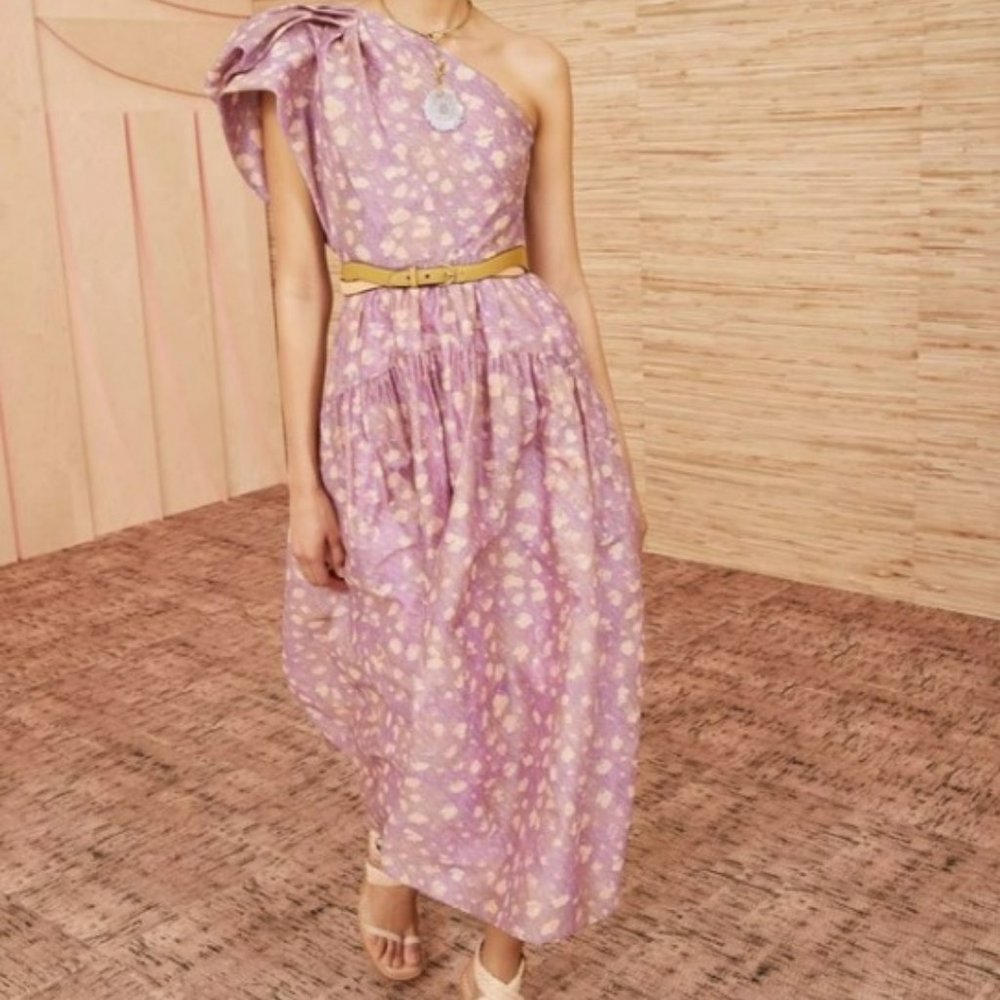 Ulla Johnson spring summer 2022 Athena one shoulder midi dress size 8